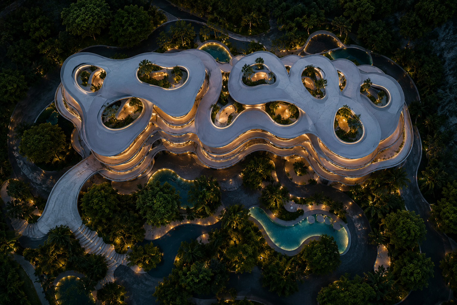 Aerial estate composition